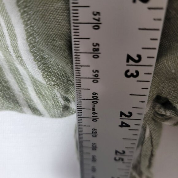 Time & Tru Womens Top Sz XXL Pull Over Side Knot Rayon Linen Blend Sage Green - Picture 5 of 13